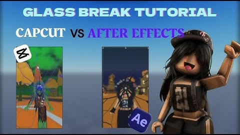 2 Ways to Create an INSANE Glass Shatter Effect (CapCut + After Effects) #roblox #youtube