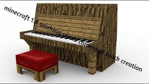 MINECRAFT 1.8 WORKING PIANO COMMAND BLOCK CREATION