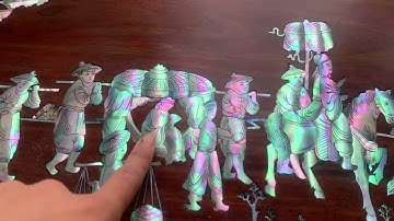 Báo giá công khai bức tranh khảm ốc đỏ sigapore chỉ có 25 triệu thôi quý vị ạ vừa xong khâu mài nước