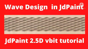 How to create wave design in JdPaint - JdPaint 2.5d vcurving tutorial