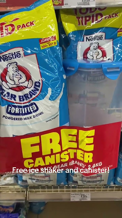 Bear Brand Powdered Milk with FREE ice shaker and canister! #bearbrand #milk #freebie #freebies
