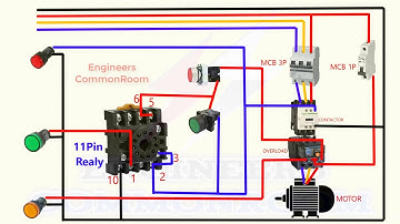 11 pin relay wiring diagram | Engineers CommonRoom ।Electrical Circuit Diagram