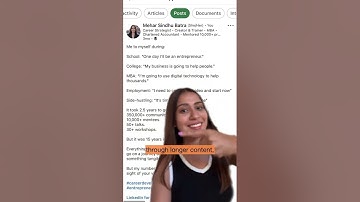 LinkedIn Content Ideas #linkedintips #careertips #meharsindhubatra