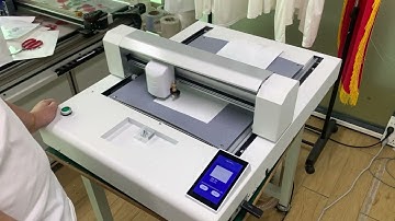 Mycut P4030C mini flatbed contour cut plotter mobile phone film  test video #mobilephonefim #cutter