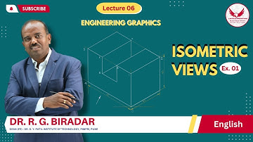 Isometric Views, Example 01 | Engineering Drawing | Lecture 6 #labtech #caddesign  #isometricdrawing