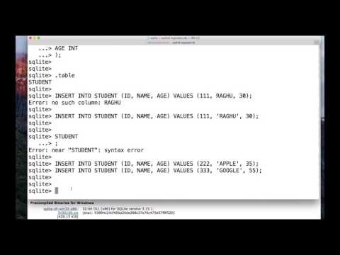 Introduction to SQLite