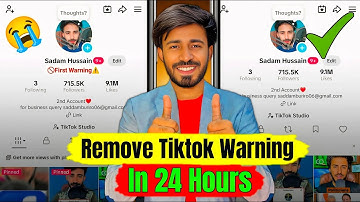 How to Remove TikTok Warning⚠️ | How to Remove First Warning On TikTok  | TikTok Account Warning⛔️