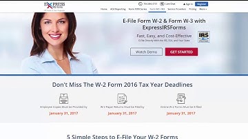 How to E-File IRS Form W-2 with ExpressIRSForms?