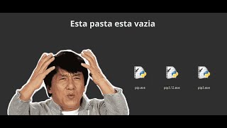 Como corrigir o erro do pip com a pasta script vazia no Python