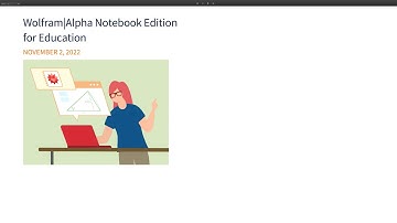Wolfram|Alpha Notebook Edition for Education