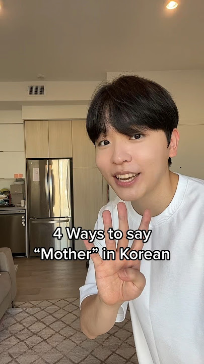 4 Ways to say Mother in Korean 👩‍👦‍👦 #learnkorean