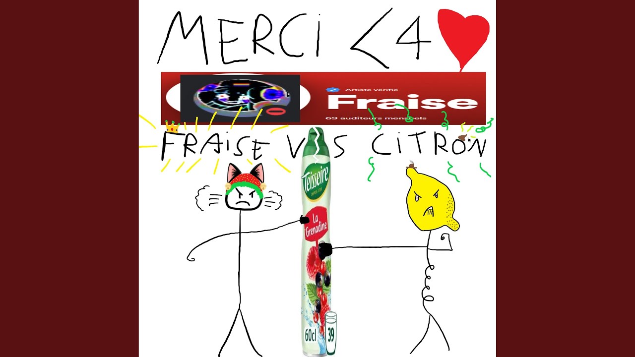 Obejrzyj grenadine Fraise Citron (feat. Citron) w YouTube Obejrzyj grenadine Fraise Citron (feat. Citron) w YouTube