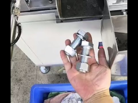 Bolt washers nut automatic assembly machine line - YouTube