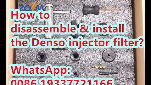 How to disassemble and install the Denso injector filter?
