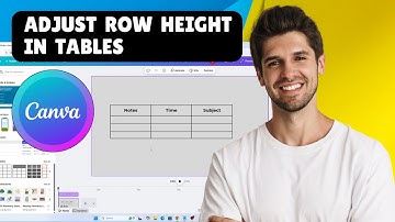 How to Adjust Row Height in Canva Tables (Easy Steps)