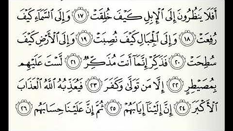 سورة الغاشية القارئ خالد عبدالكافي