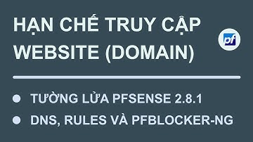 pfSense (2.8.1) : Chặn truy cập website với DNS Resolver, Alias và pfBlockerNG | nhạc nền