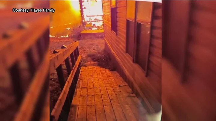 Man goes back into burning house to save family dog