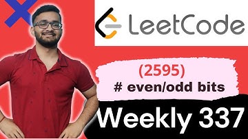 2595. Number of Even and Odd Bits | Weekly Contest 337 | LeetCode 2595