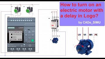 How to turn on an electric motor with a delay in Logo?(by CADe_SIMU)