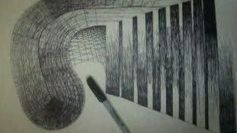 Art unity and contrast using lines