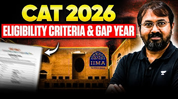 CAT 2026 Eligibility Criteria Explained + Gap Year Truth! 🔥 | Ronak Shah