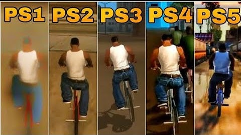 GTA SAN ANDREAS GRAPHICS COMPARISON PS1 VS PS2 VS PS3 VS PS4 VS PS5(INCLUDING CONCEPTS)
