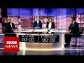 Le pen and macron clash in crucial french election debate  bbc news