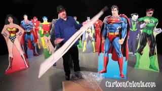 Lifesize Cardboard Cartoon Cutouts Assembly Batman Superman.