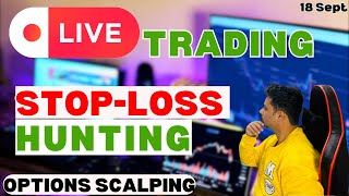 18 September Live Trading l Live Intraday Option Trading l Nifty & banknifty
