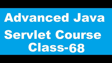 68 Understanding of 2 init methods of servlet technology Scenario 1| Adv java programming tutorial
