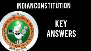 Indian constitution vtu key answers|BICOK107/207|#study #engineering #edu_updates