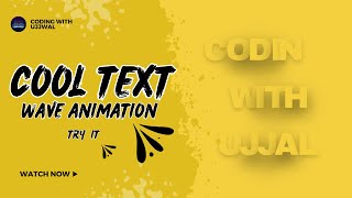 Full 🤩COOL TEXT🌊 WAVE ANIMATION 🤩#coding #youtube #css3animation #cssanimation #tutorial #programming News