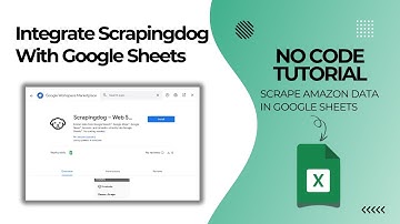 Scrapingdog Can Now Scrape Amazon With Google Sheets Add on (Native Integration)