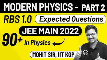 JEE 2026 - Modern Physics | Rank Booster Series 1.0 | Graphical PYQs | 90+ Physics | Mohit Sir