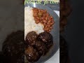 Arroz, Habichuelas y Albóndigas BBQ: Combinación ÉPICA#HumorComida #AlmuerzoLatino #foodie #shorts