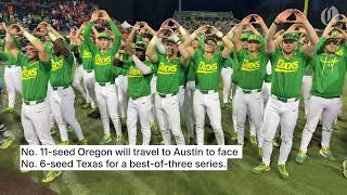 Oregon Ducks baseball wins Eugene Super regional, advances to face Texas Longhorns