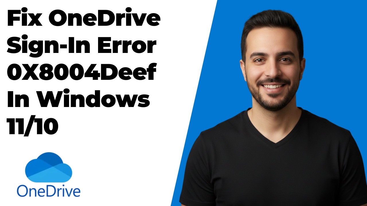 How To Fix OneDrive Sign-In Error 0X8004Deef In Windows 11/10 [Easy ...