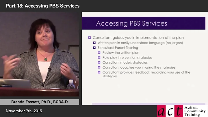 Positive Behavior Support: What Parents Need to Know! Part 18 - Accessing PBS Services