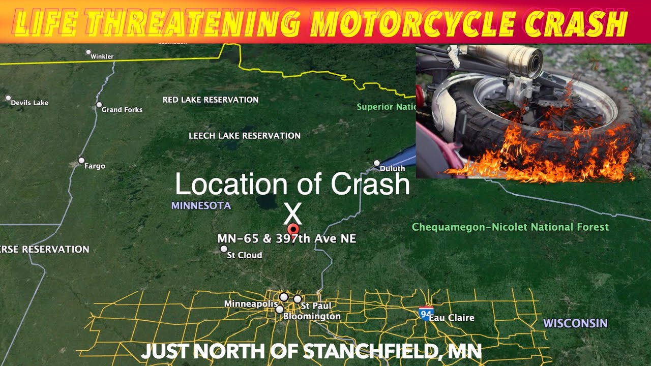 Life Threatening Motorcycle Crash In Minnesota - YouTube