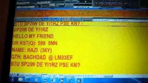 My QSO with SP2IW in RTTY mode on 20m Band in 20-9-2010