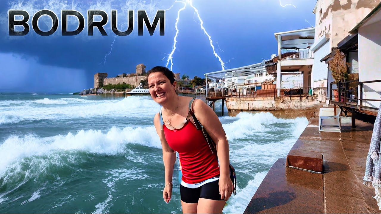 FIRTINA ÖNCESİ BODRUM | DENİZE GİRDİK