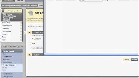 How to Add a Teaching Assistant in Blackboard 9