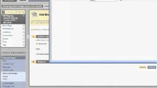 How to Add a Teaching Assistant in Blackboard 9
