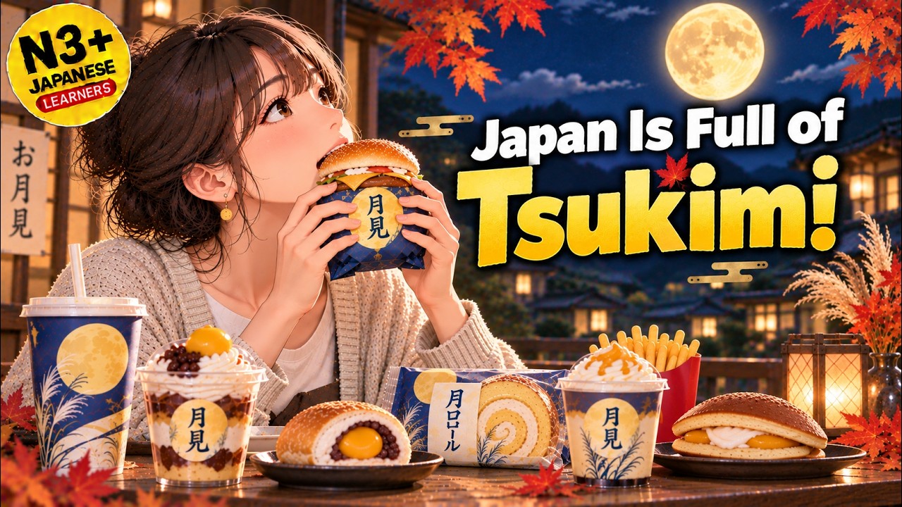 Japan Is Full of Tsukimi! | Japanese Listening (JLPT N3+) Japan Is