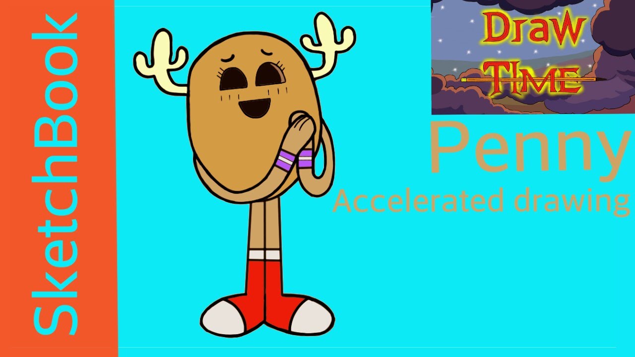 Ускоренное рисование. Accelerated drawing. Penny. - YouTube