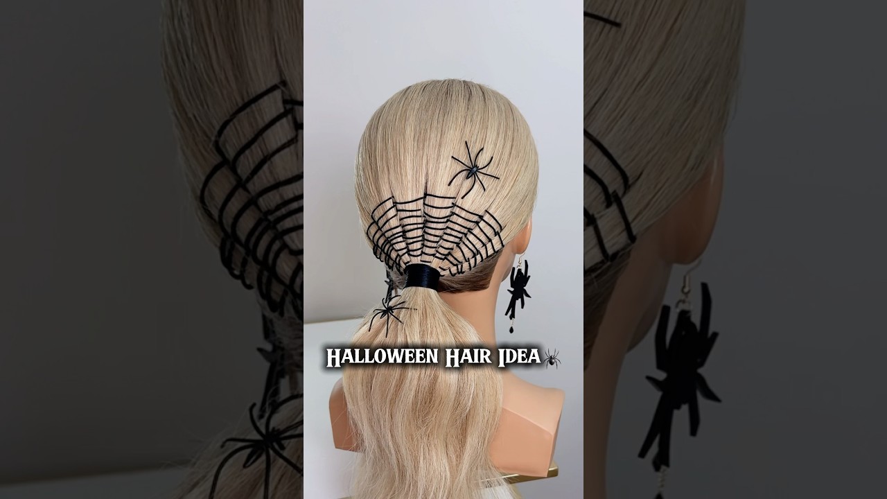 Easy Halloween Look👻🕷️🖤