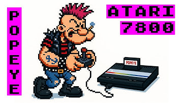 Popeye on Atari 7800 – Homebrew with Spinach Power! 🥬🕹️