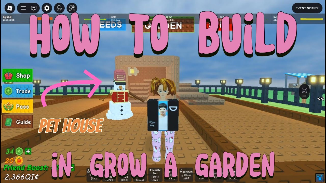 How to build Pet House in Grow a Garden