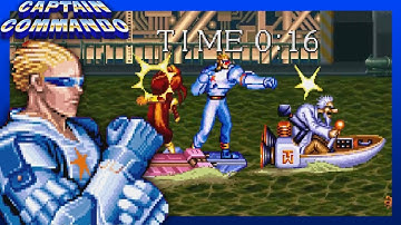 Captain Commando (Arcade) Stage 5 - SEA PORT | Playing With Captain Commando